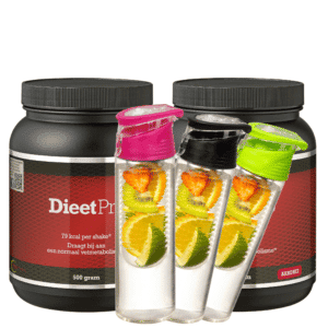 DieetPro RVS Shaker pakket 6