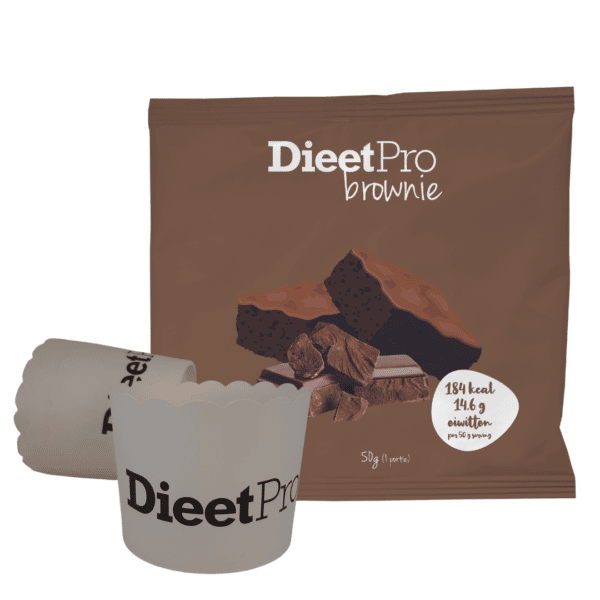 DieetPro Brownie Mix met 3 gratis bakvormpjes 1