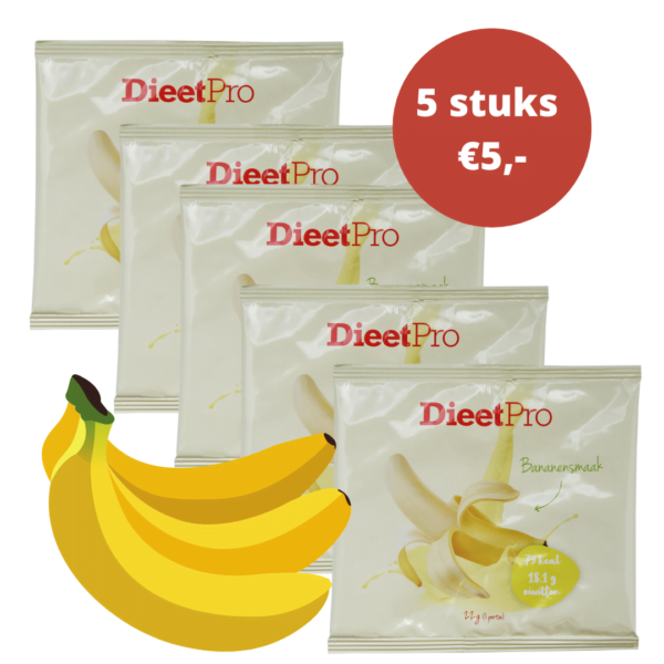 5 losse zakjes DieetPro Banaan 1