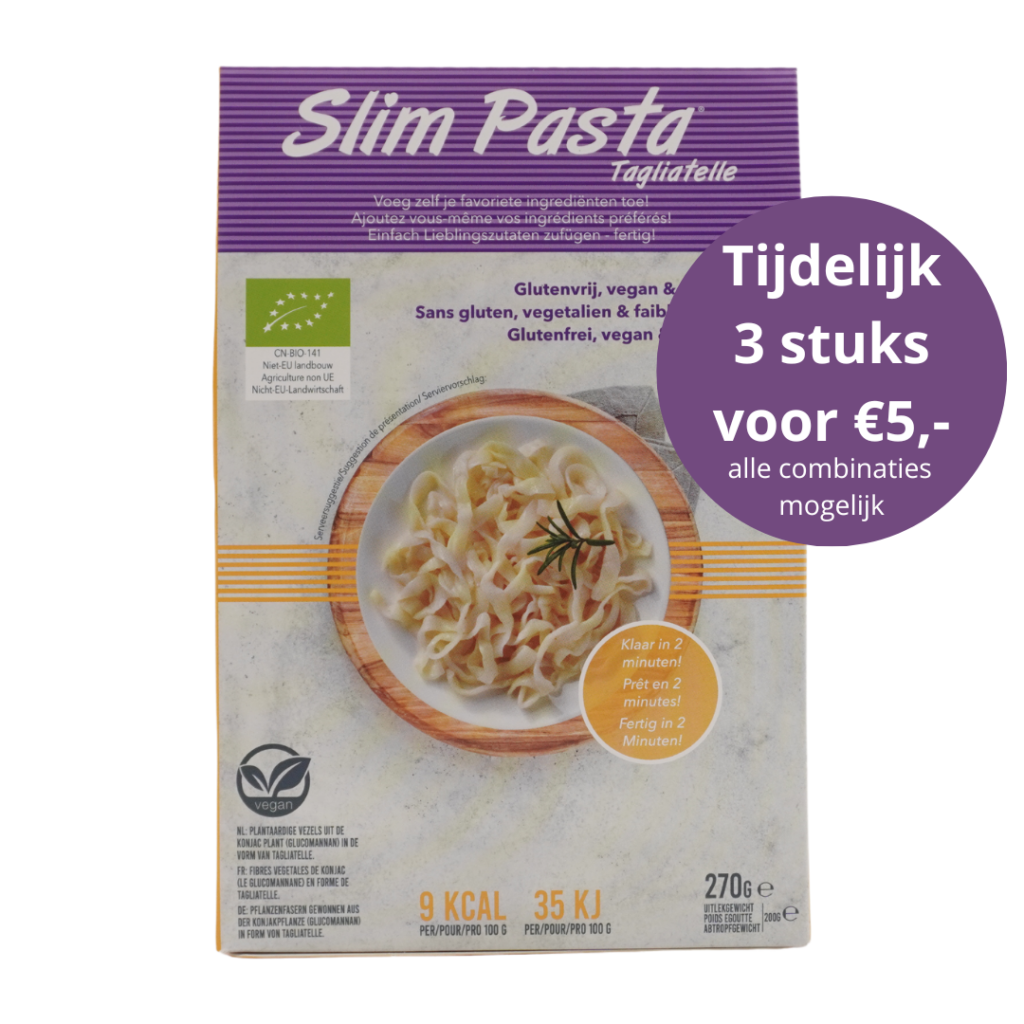 Low Calorie SlimPasta Tagliatelle Organic (nu 3 voor €5,-)